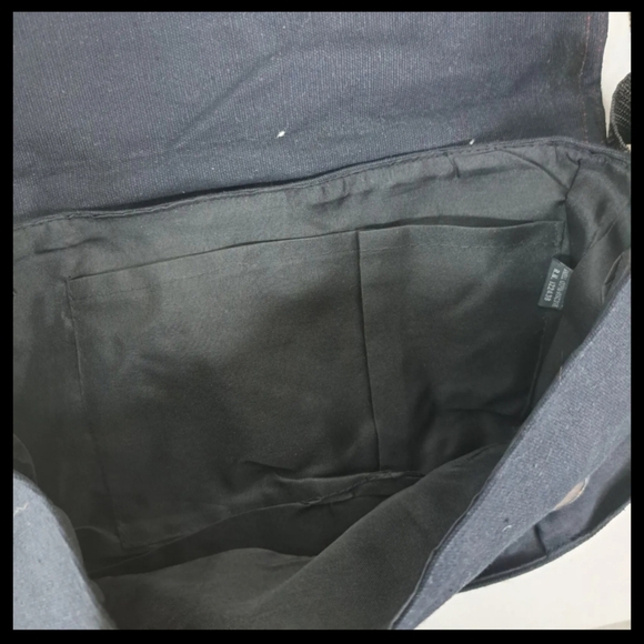 |vtg| Dead Threads •DEADSTOCK• Goth Skull Corset Canvas Messenger Bag Punk Goth - Picture 6 of 6